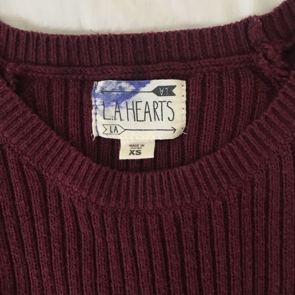Sweater T-Shirt ~ LA heart brand size XS - Picture 3 of 3